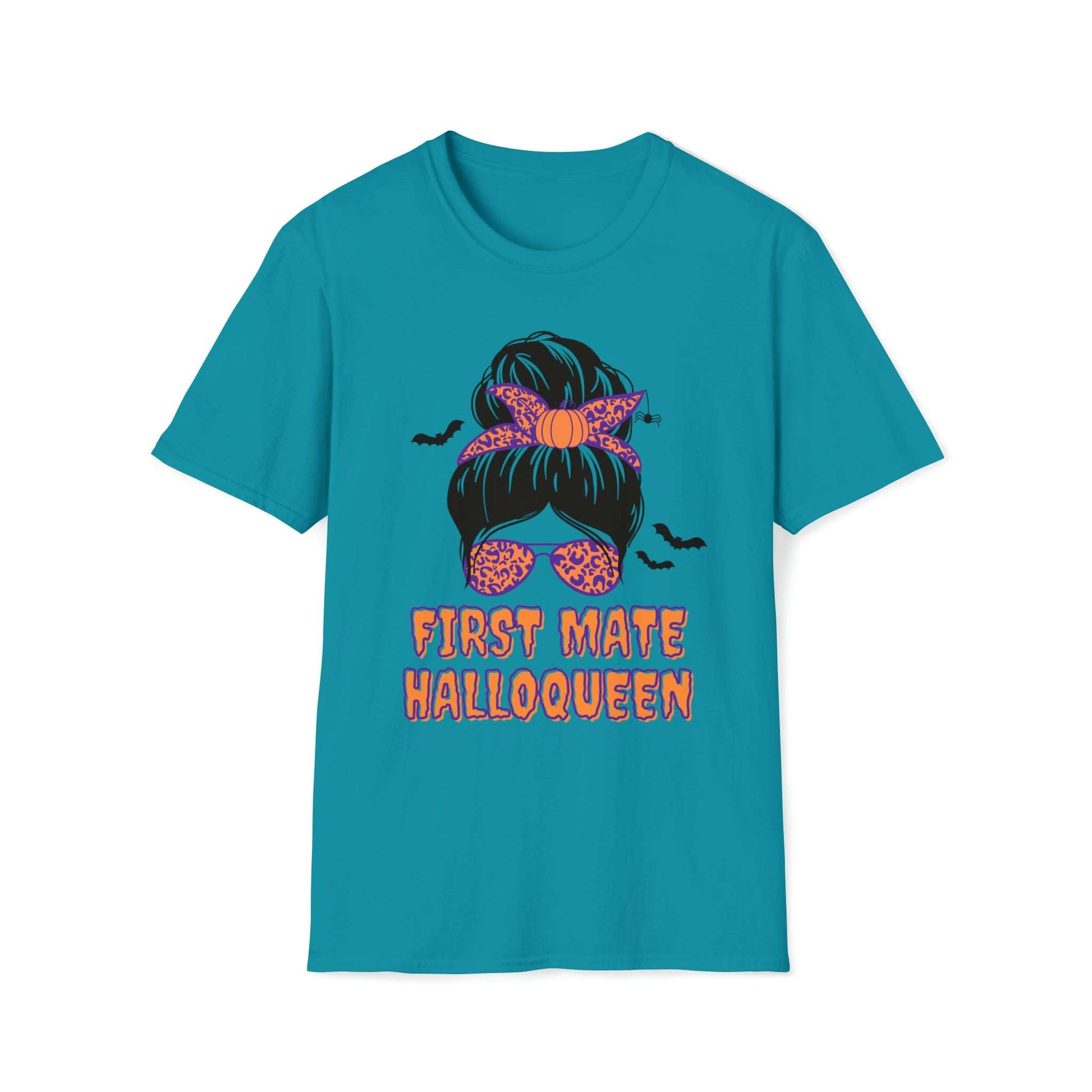 Fall Halloween First Mate Womens Boating T Shirt