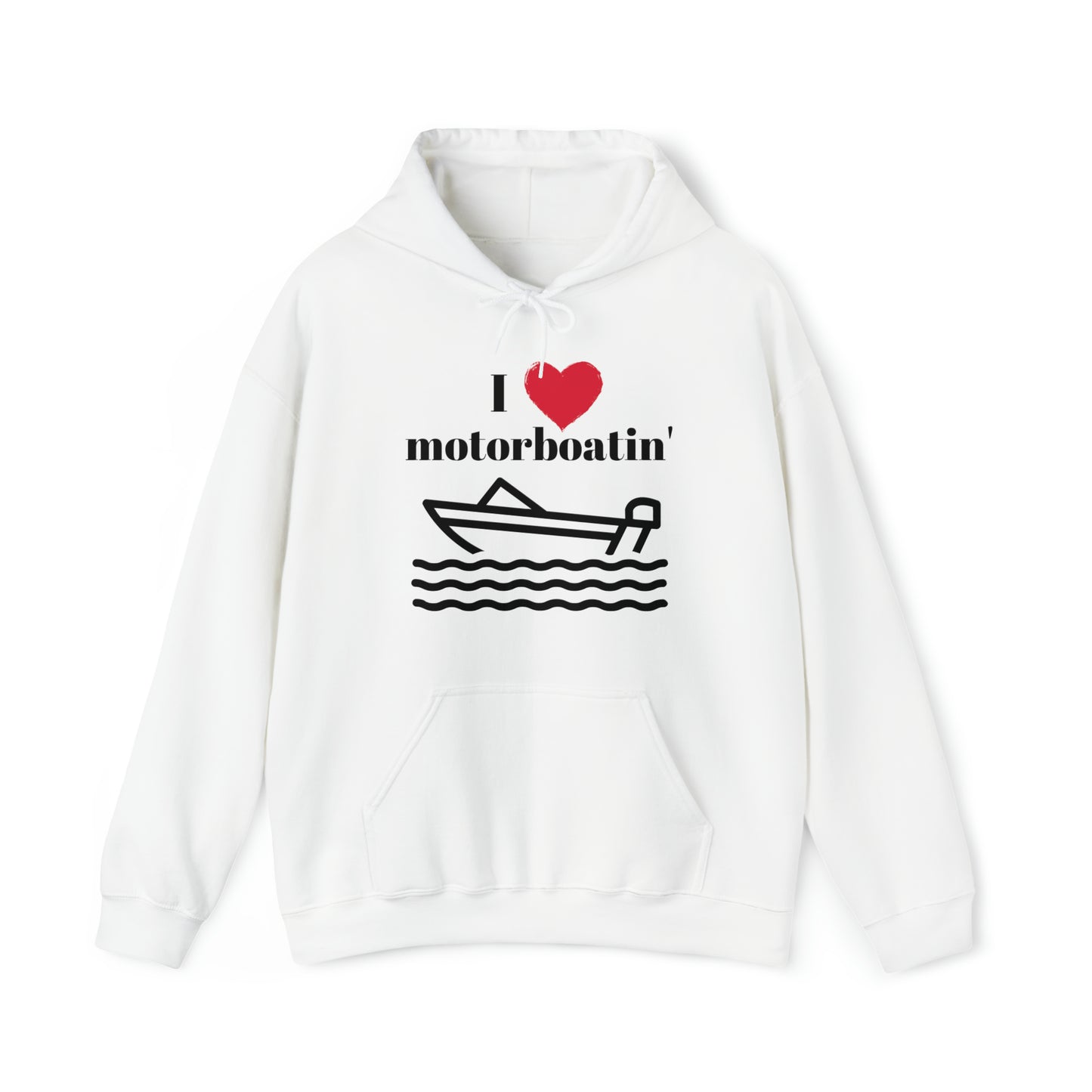 Men's Heavy Blend™ Hooded Sweatshirt I Love Motorboatin'