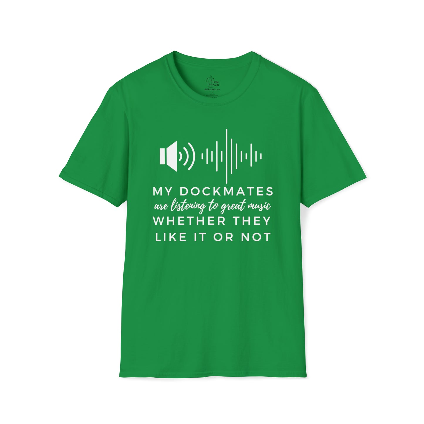 Graphic T Shirt with saying Dockmates Music