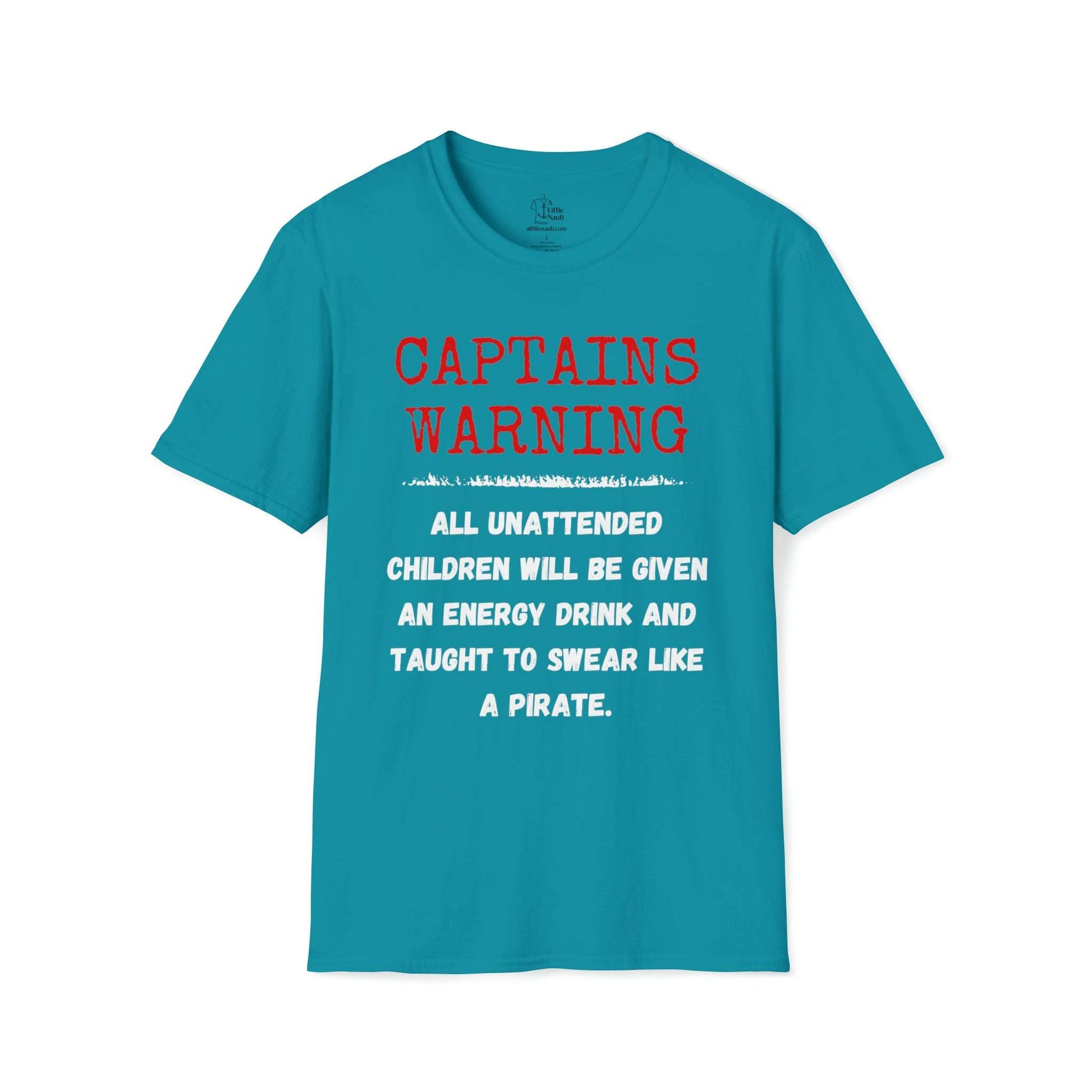 Graphic T Shirt with saying Captains Warning