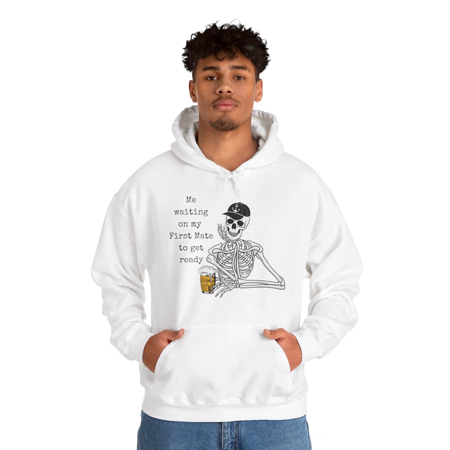 Waiting on 1st Mate Men's Hoodie Sweatshirt