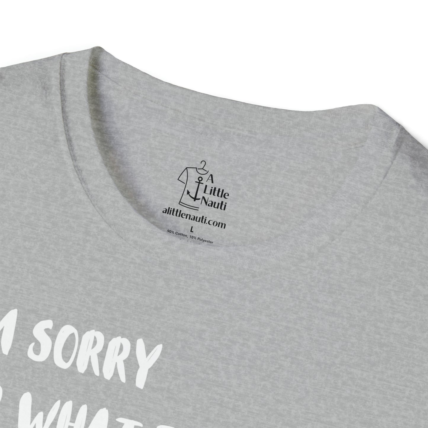 Nautical Funny T Shirt with saying Sorry for What I Said While Docking