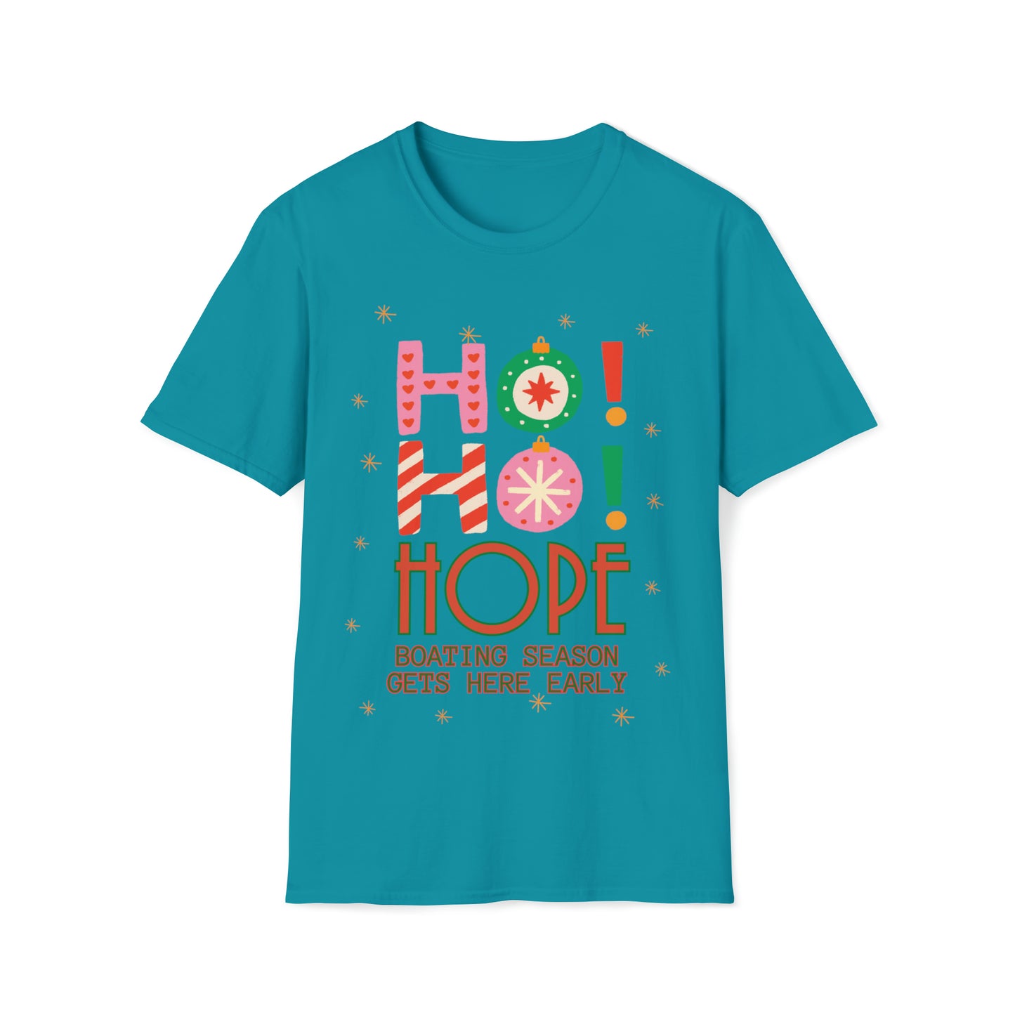 Ho Ho Hope Boating Season Unisex Softstyle T-Shirt