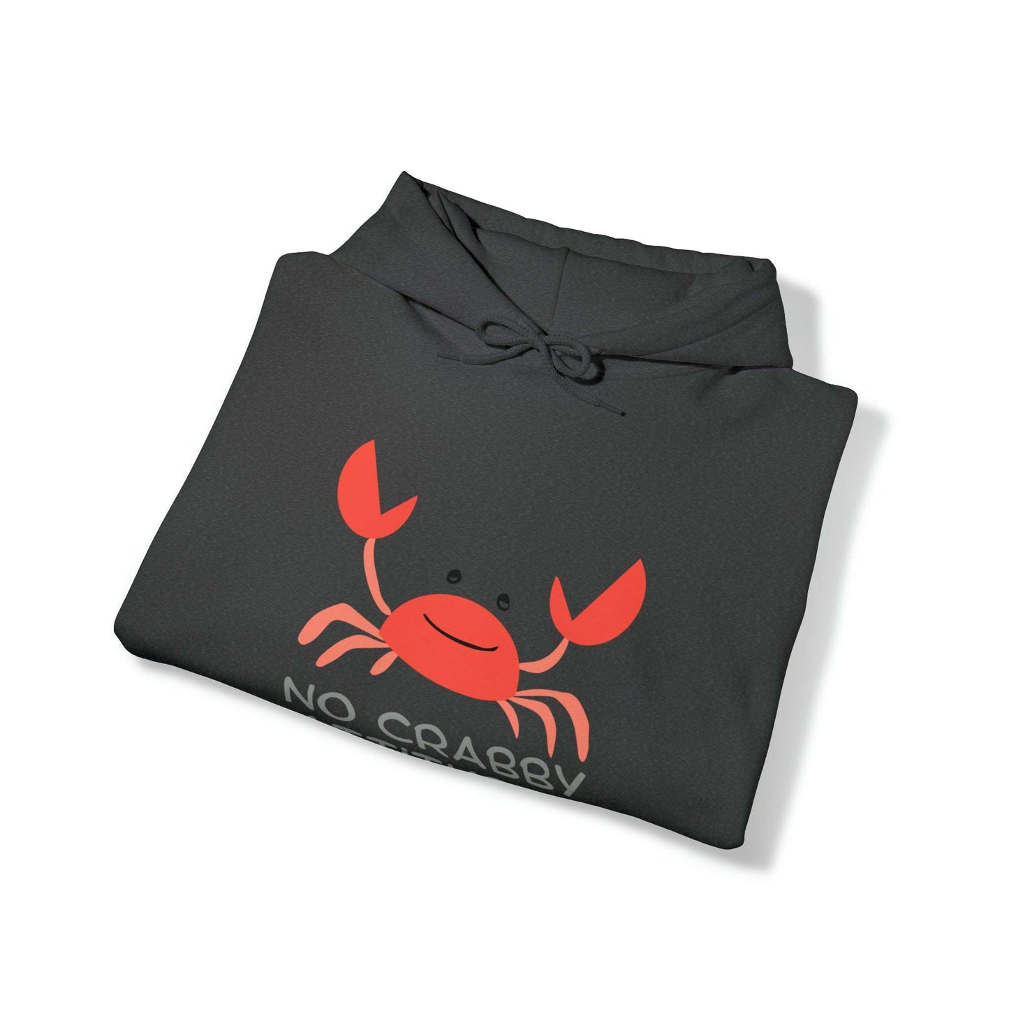 Men's & Women's Heavy Blend™ Hooded Sweatshirt with saying No Crabby Attitudes