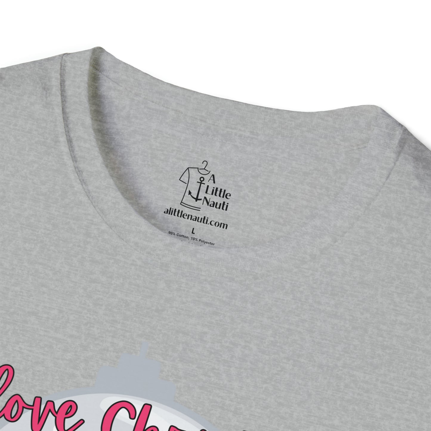 Women's Christmas T-Shirt with saying I Love Christmas & Boating