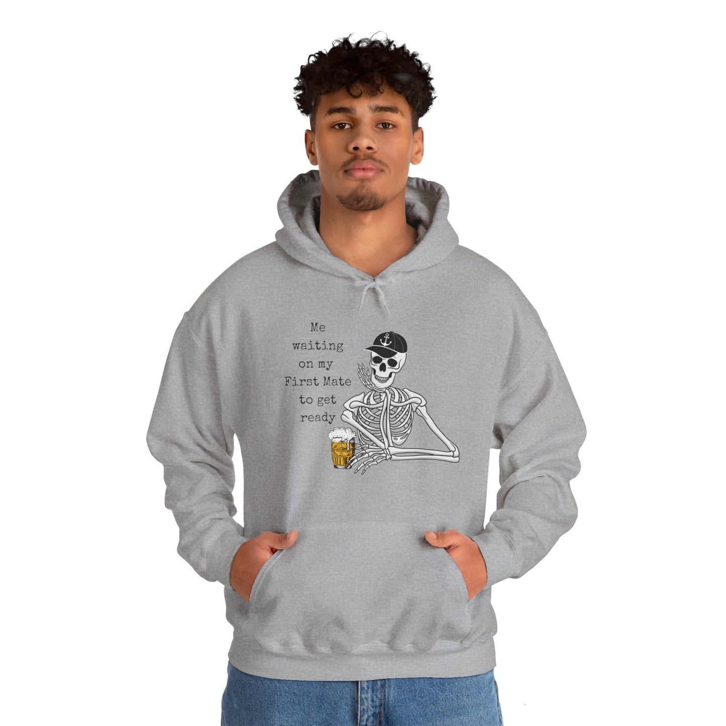 Waiting on 1st Mate Men's Hoodie Sweatshirt