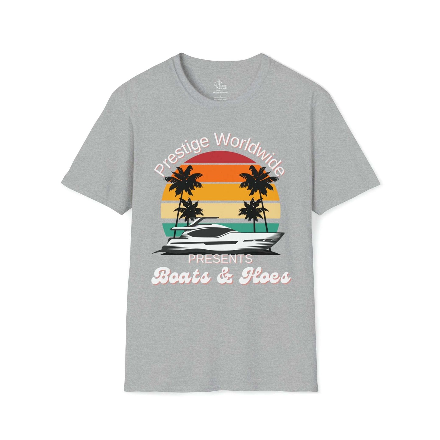 Funny Nautical T Shirt with saying Boats and Hoes