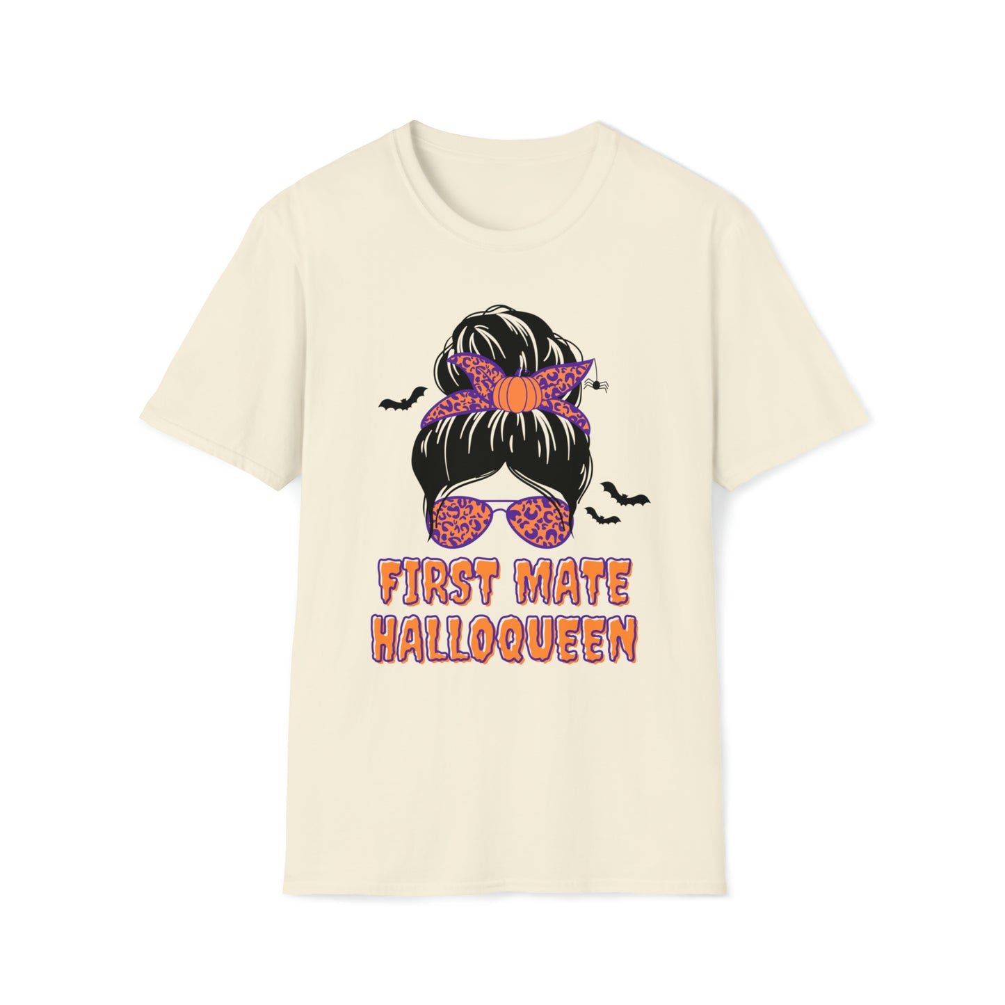 Fall Halloween First Mate Womens Boating T Shirt