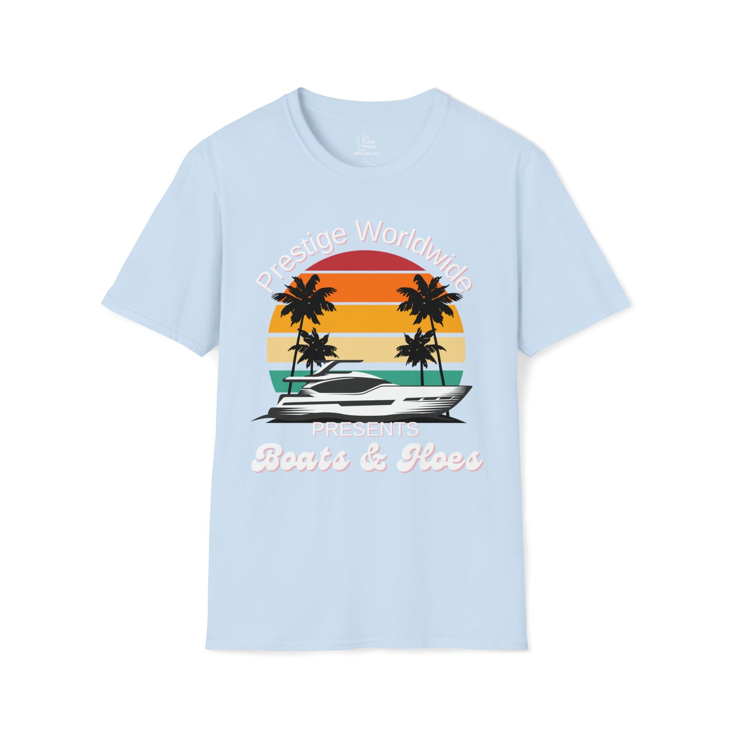 Funny Nautical T Shirt with saying Boats and Hoes