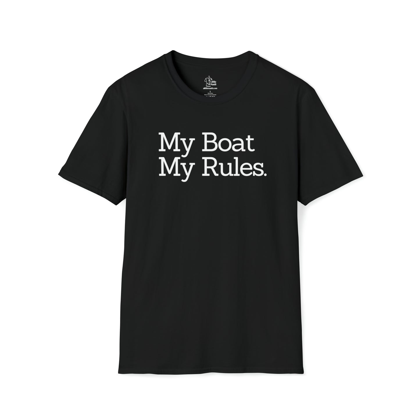 Graphic T-Shirt with saying My Boat My Rules