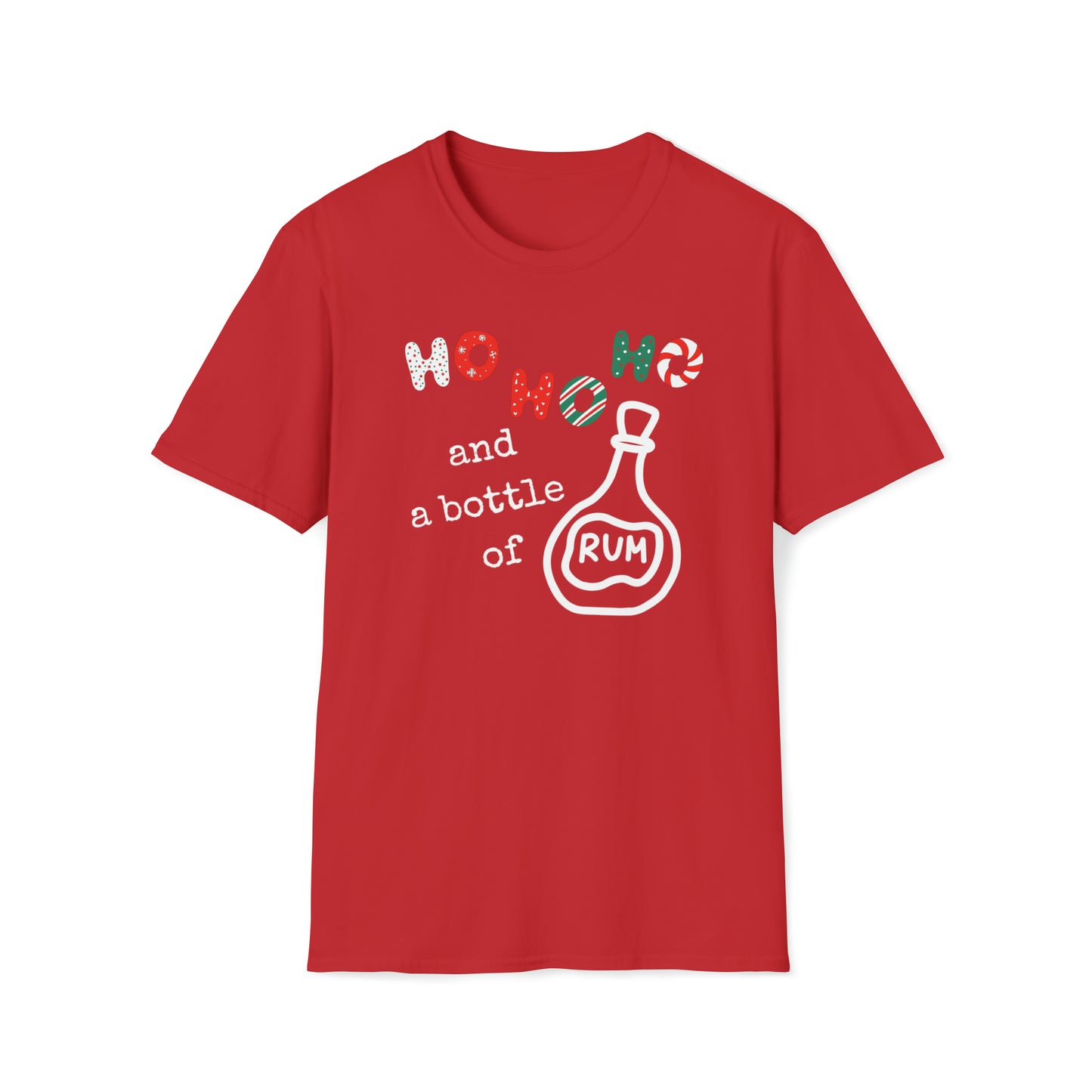 Ho Ho Ho Pirate Rum Christmas Unisex Funny T Shirt