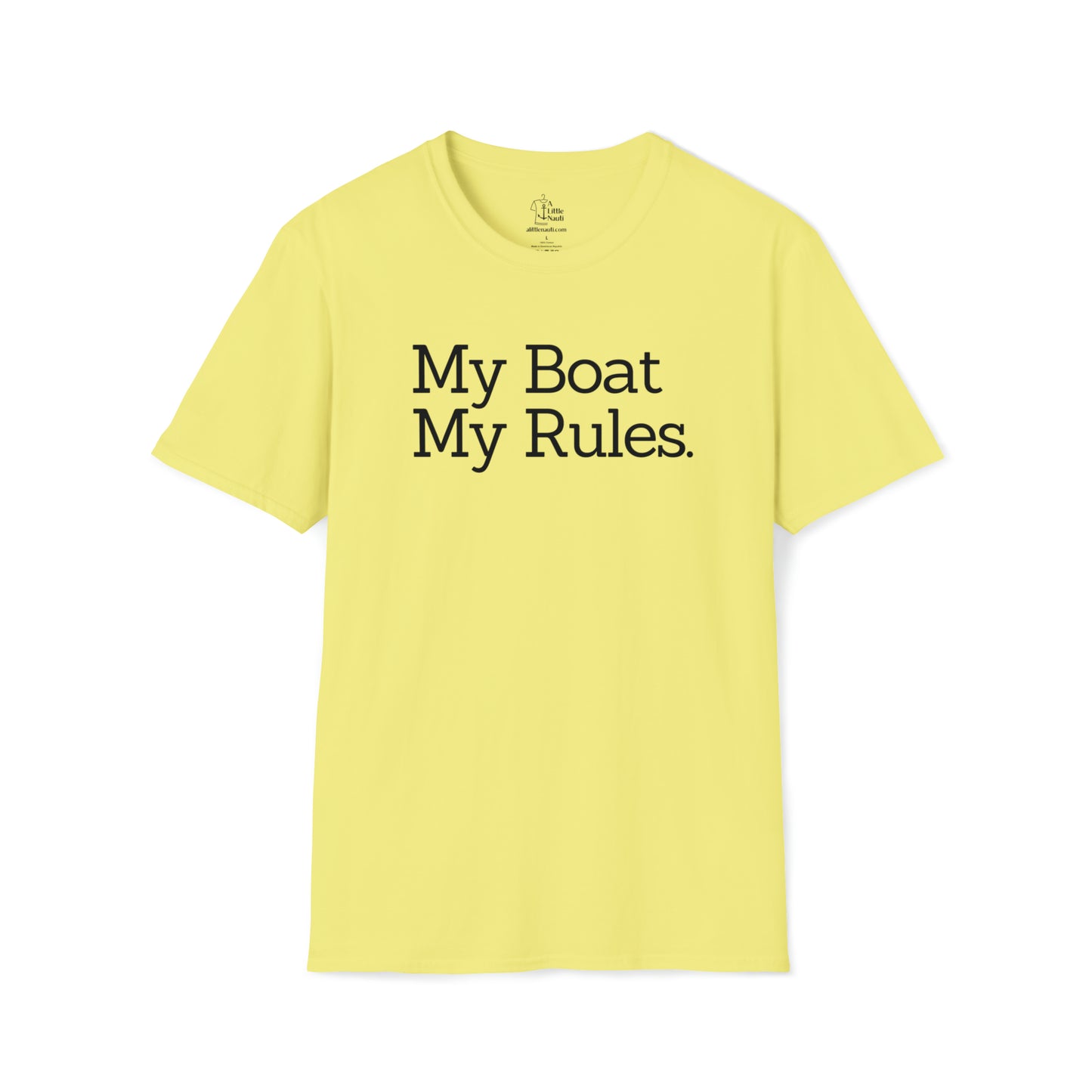 Graphic T-Shirt with saying My Boat My Rules