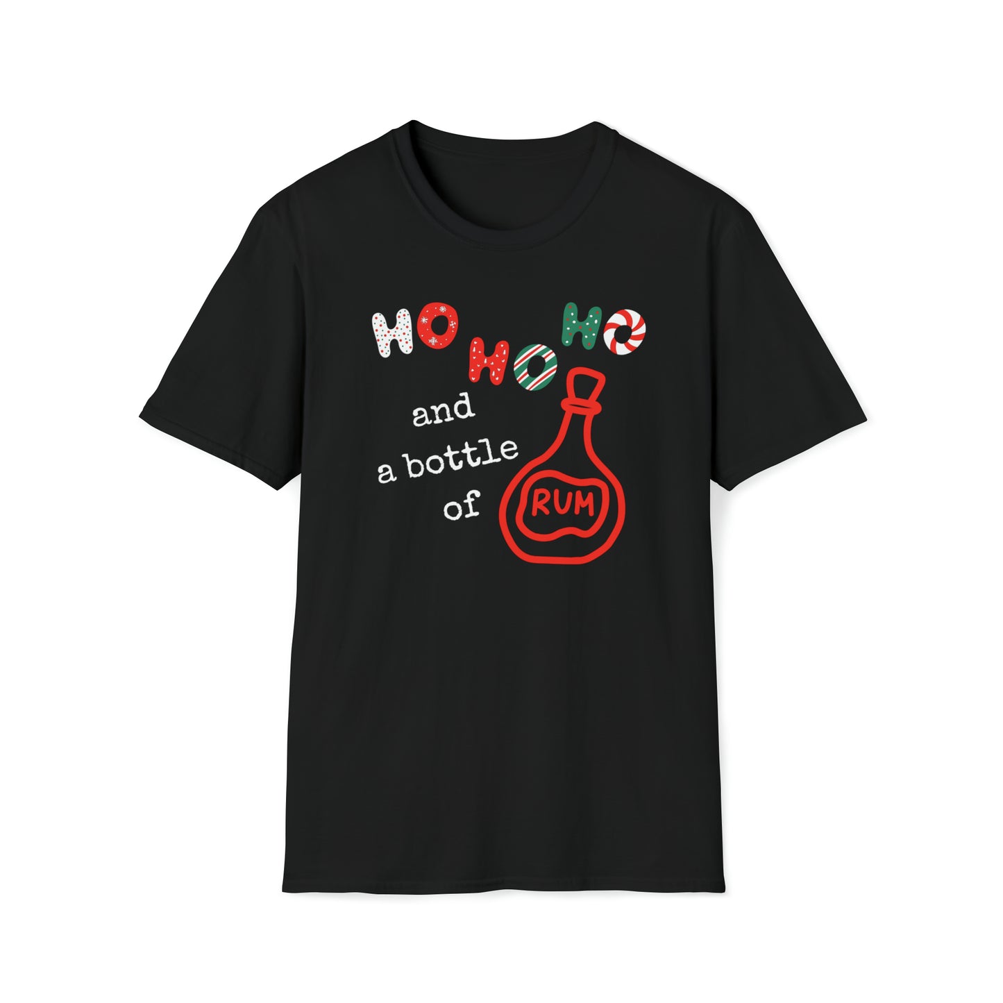 Ho Ho Ho Pirate Rum Christmas Unisex Funny T Shirt