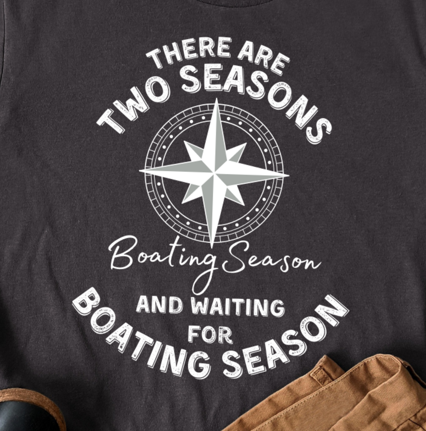 Two Seasons; Boating Season & Waiting Unisex T Shirt