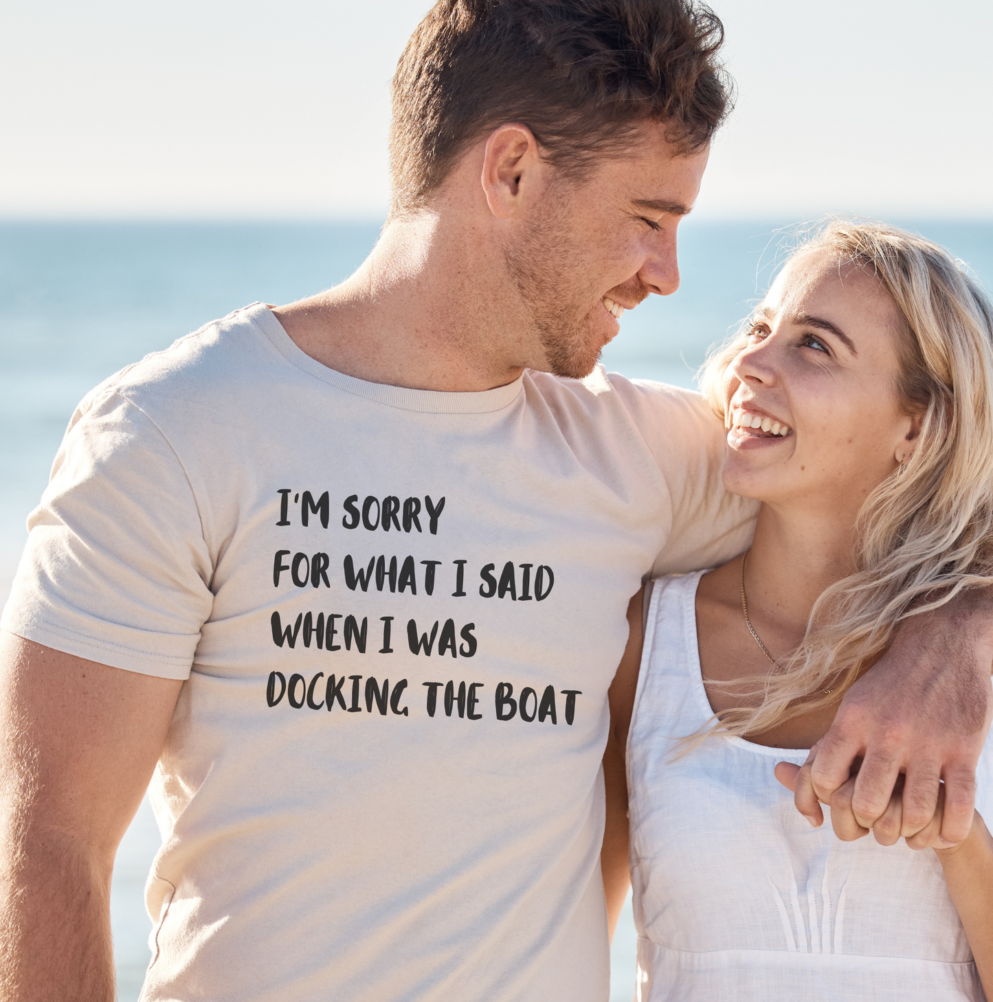 Nautical Funny T Shirt with saying Sorry for What I Said While Docking