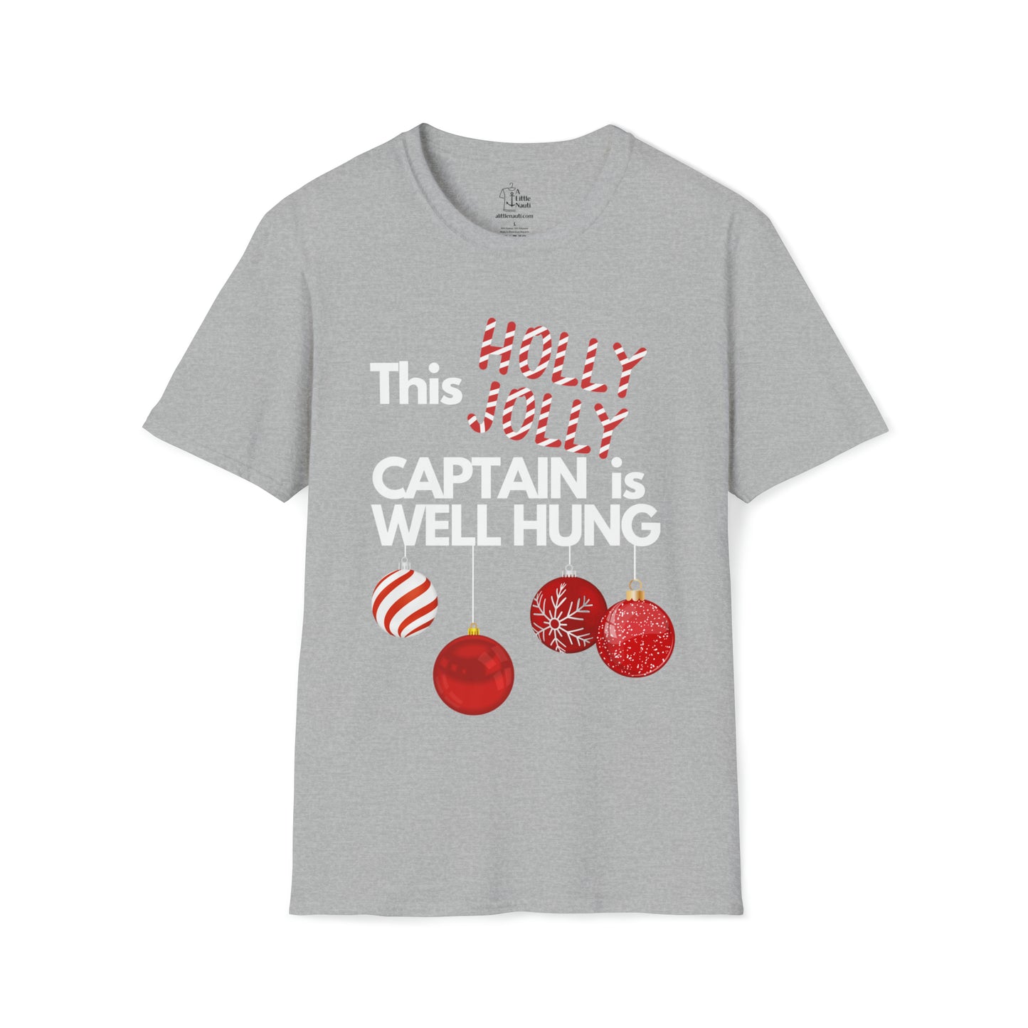 Men's Christmas Captain's Well Hung T Shirt