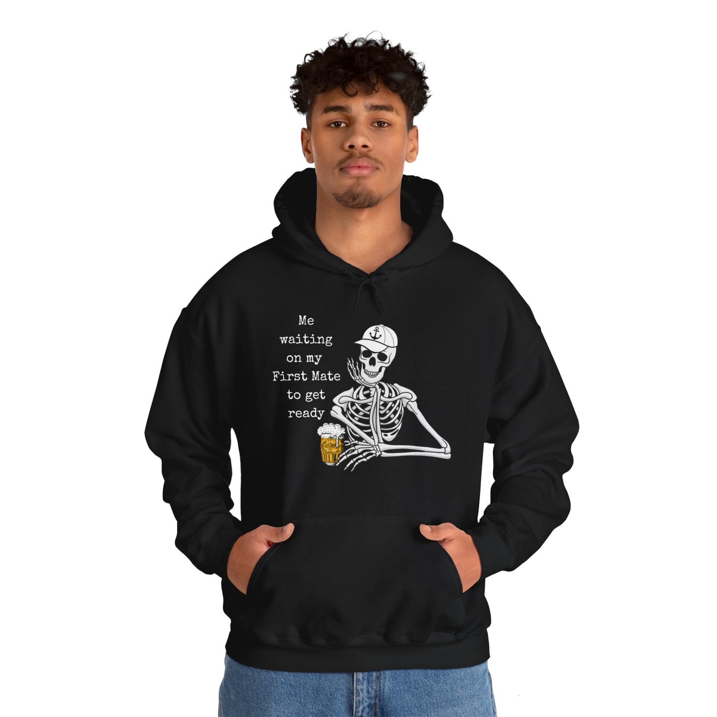 Waiting on 1st Mate Men's Hoodie Sweatshirt