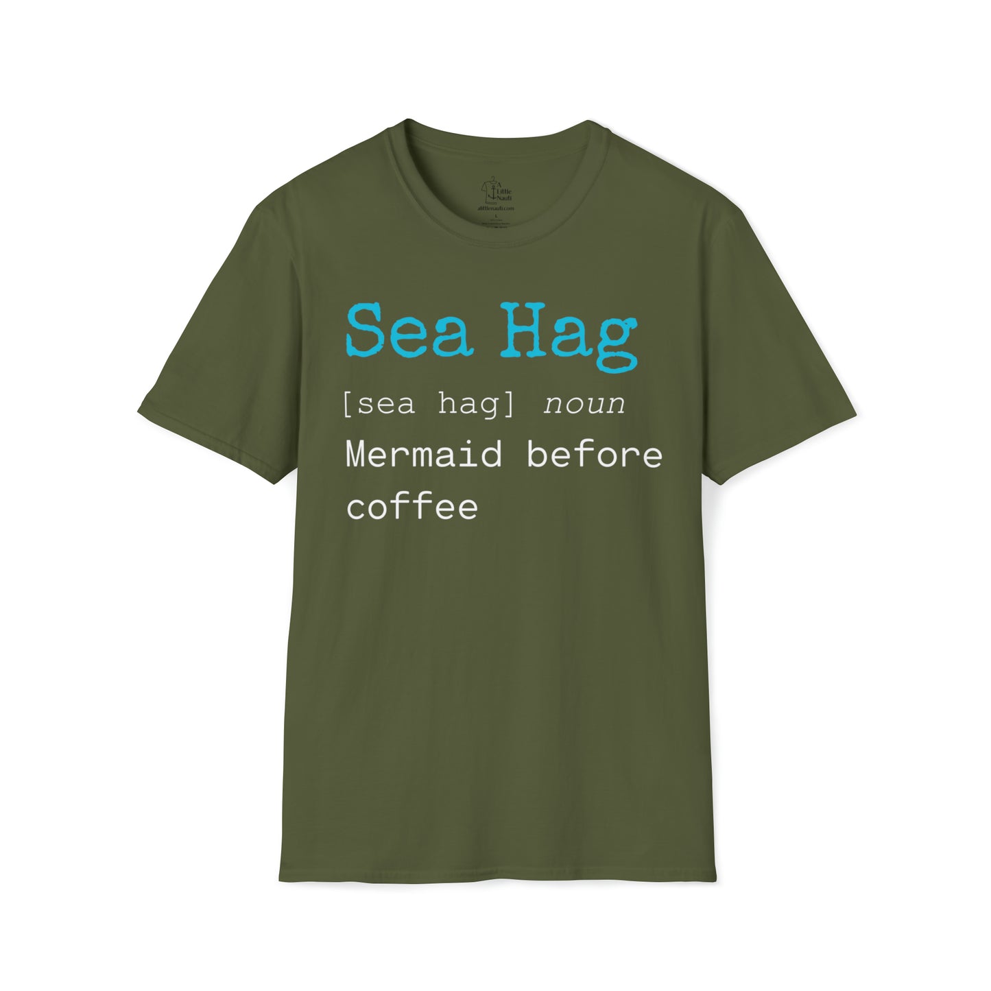 Sea Hag Mermaid Before Coffee Women's Graphic T Shirt