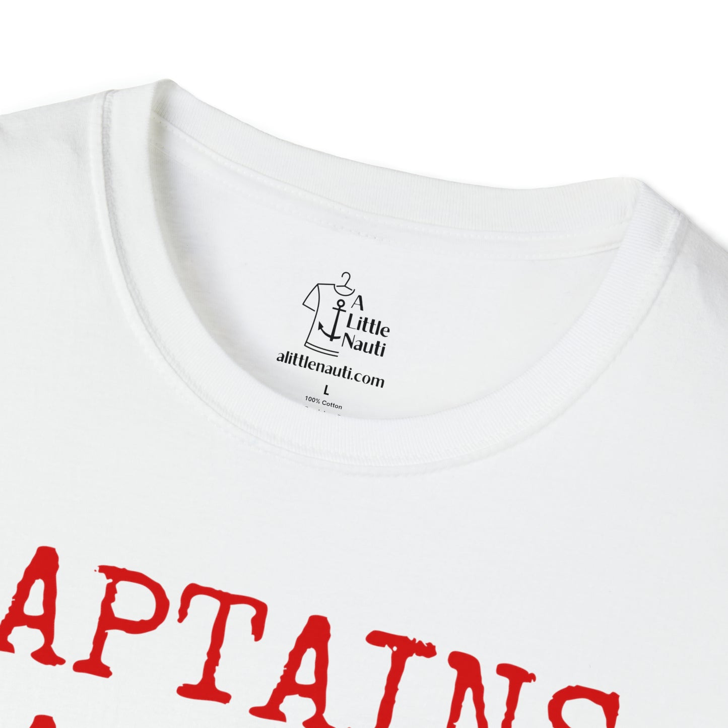 Graphic T Shirt with saying Captains Warning