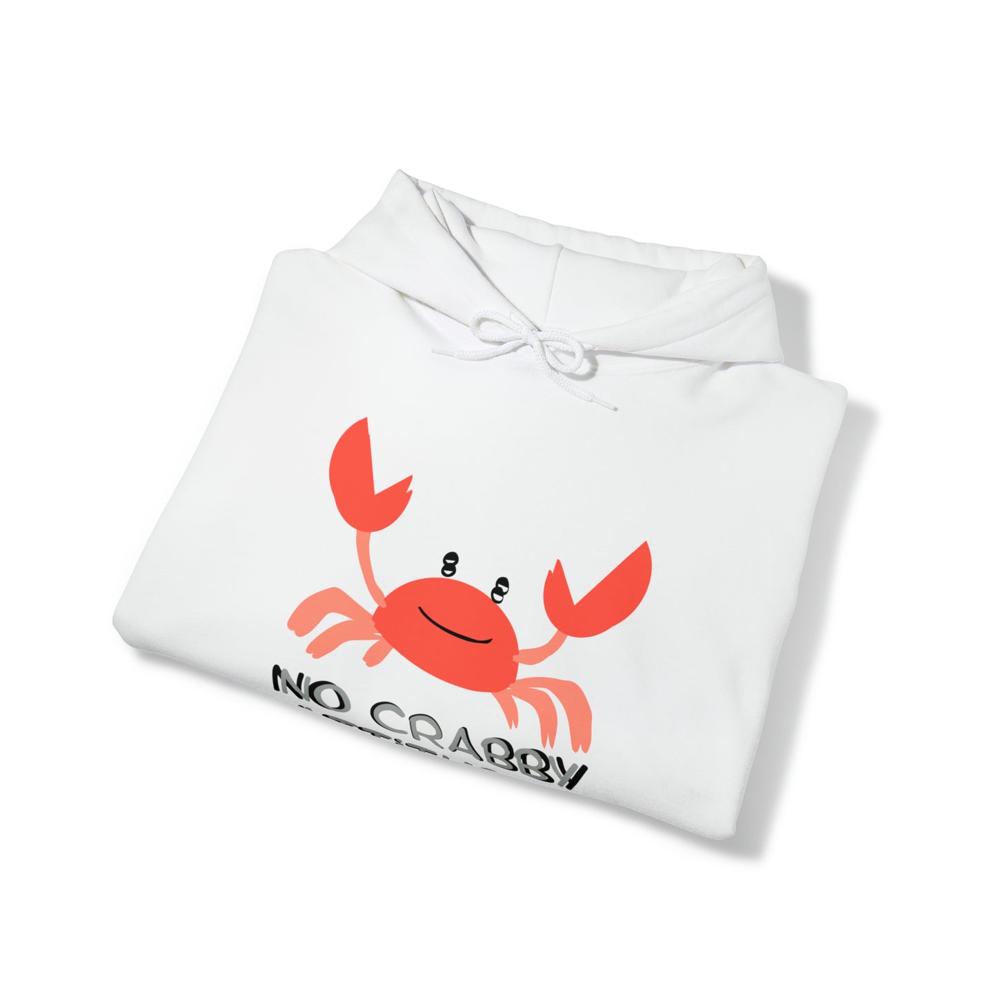 Men's & Women's Heavy Blend™ Hooded Sweatshirt with saying No Crabby Attitudes