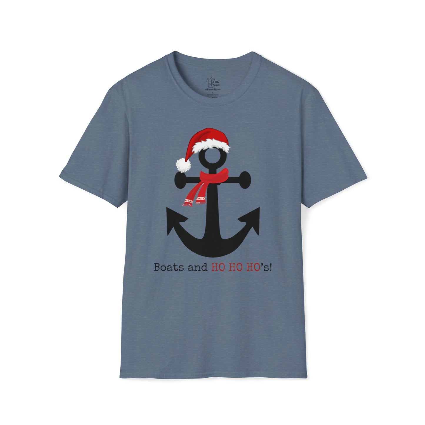 Boats & Ho Ho Ho's Santa Anchor T Shirt