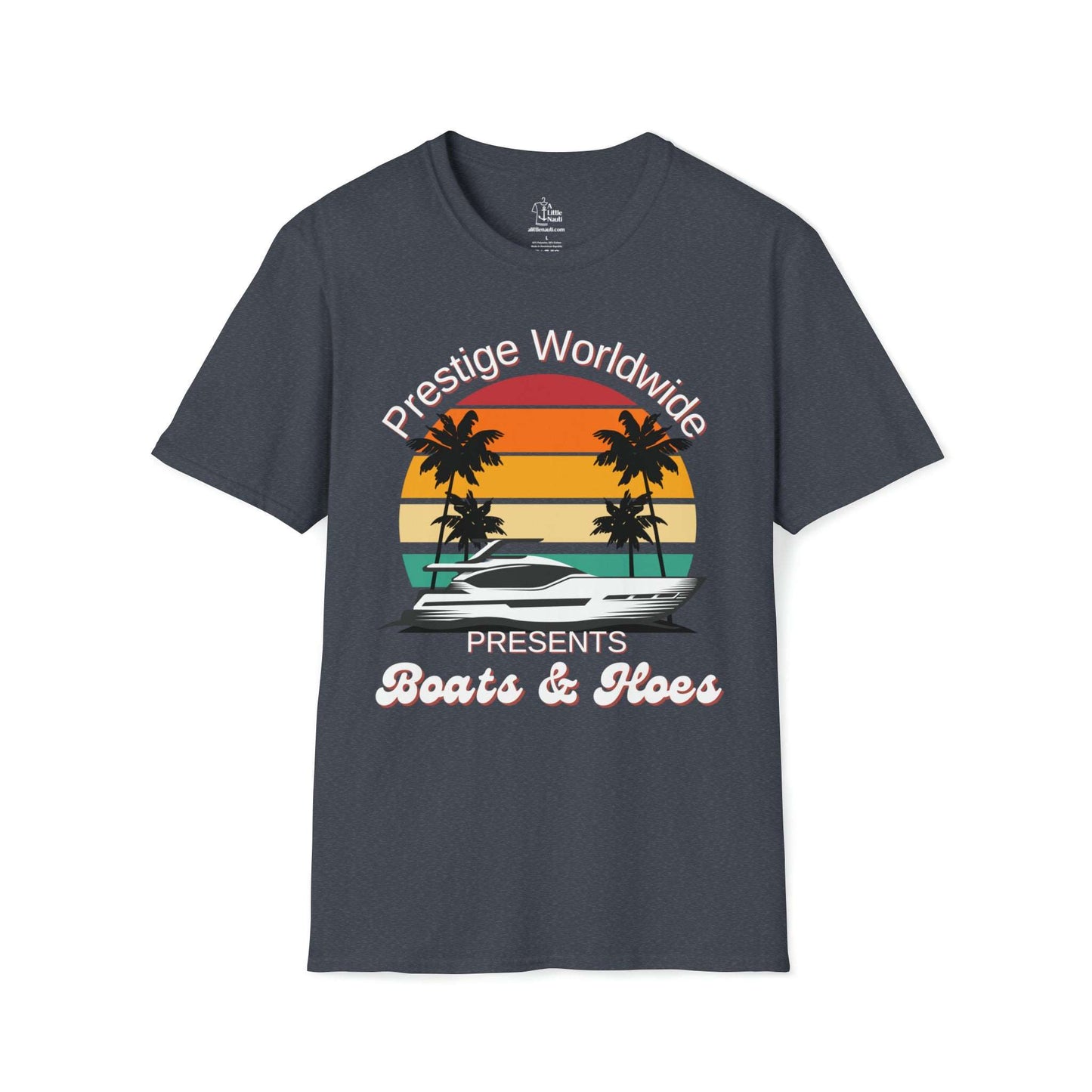 Funny Nautical T Shirt with saying Boats and Hoes