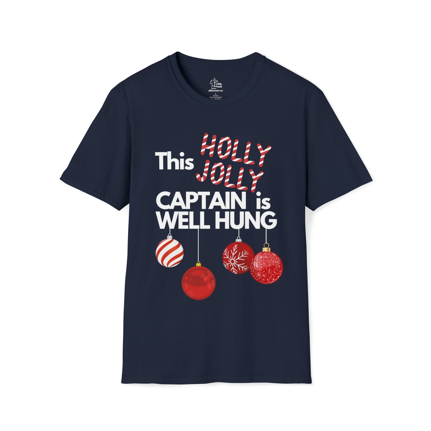 Men's Christmas Captain's Well Hung T Shirt