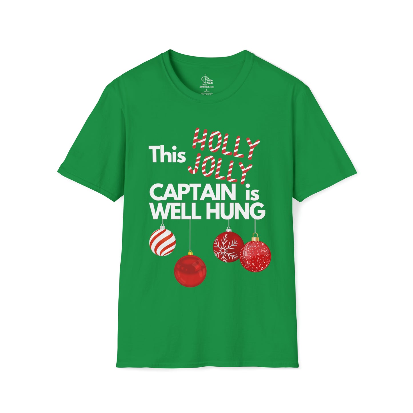 Men's Christmas Captain's Well Hung T Shirt