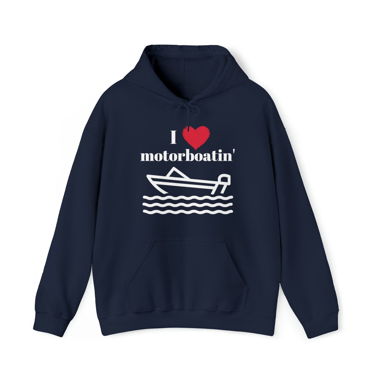 Men's Heavy Blend™ Hooded Sweatshirt I Love Motorboatin'