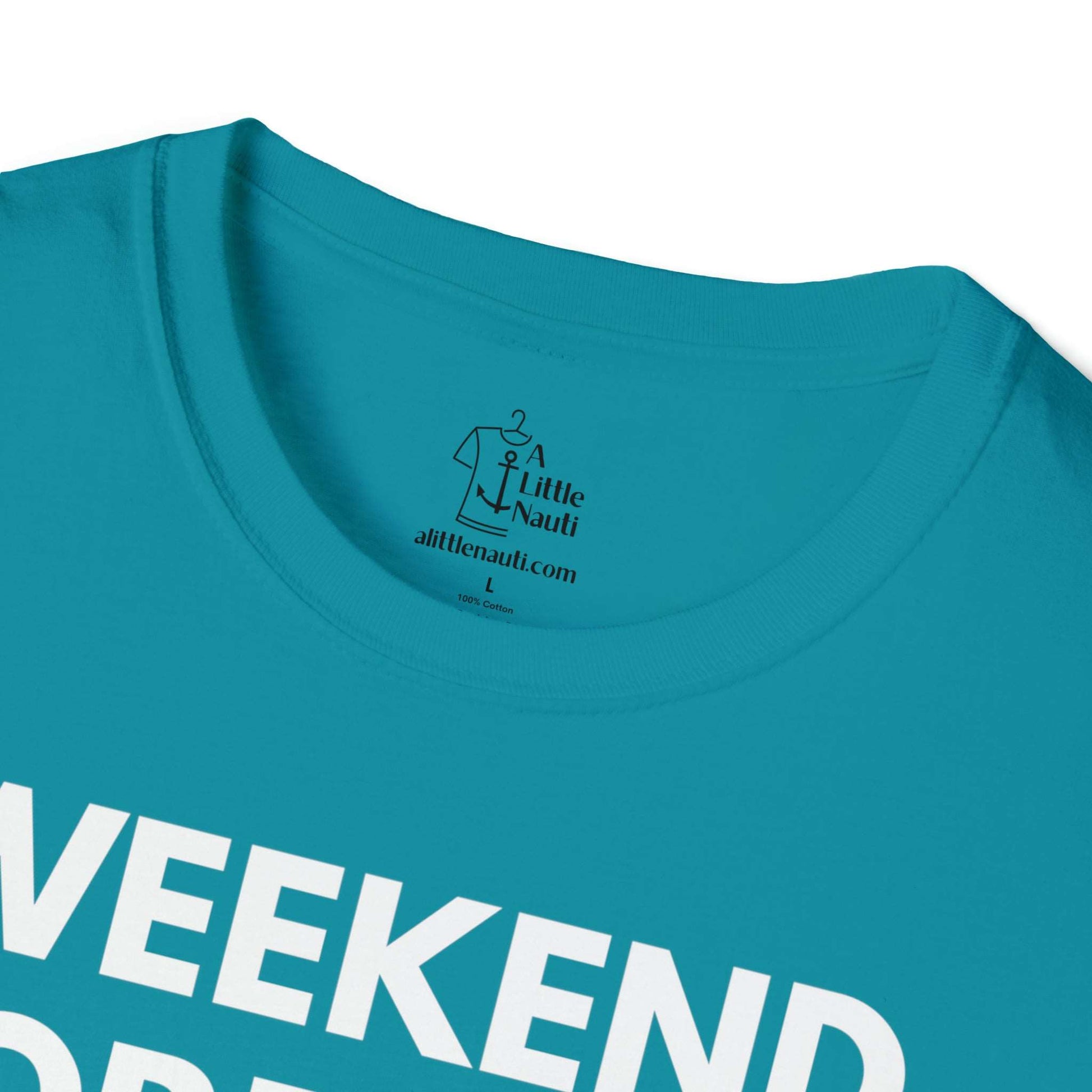 Nautical T-Shirt with Saying Weekend Forecast Boating with a Chance of Drinking