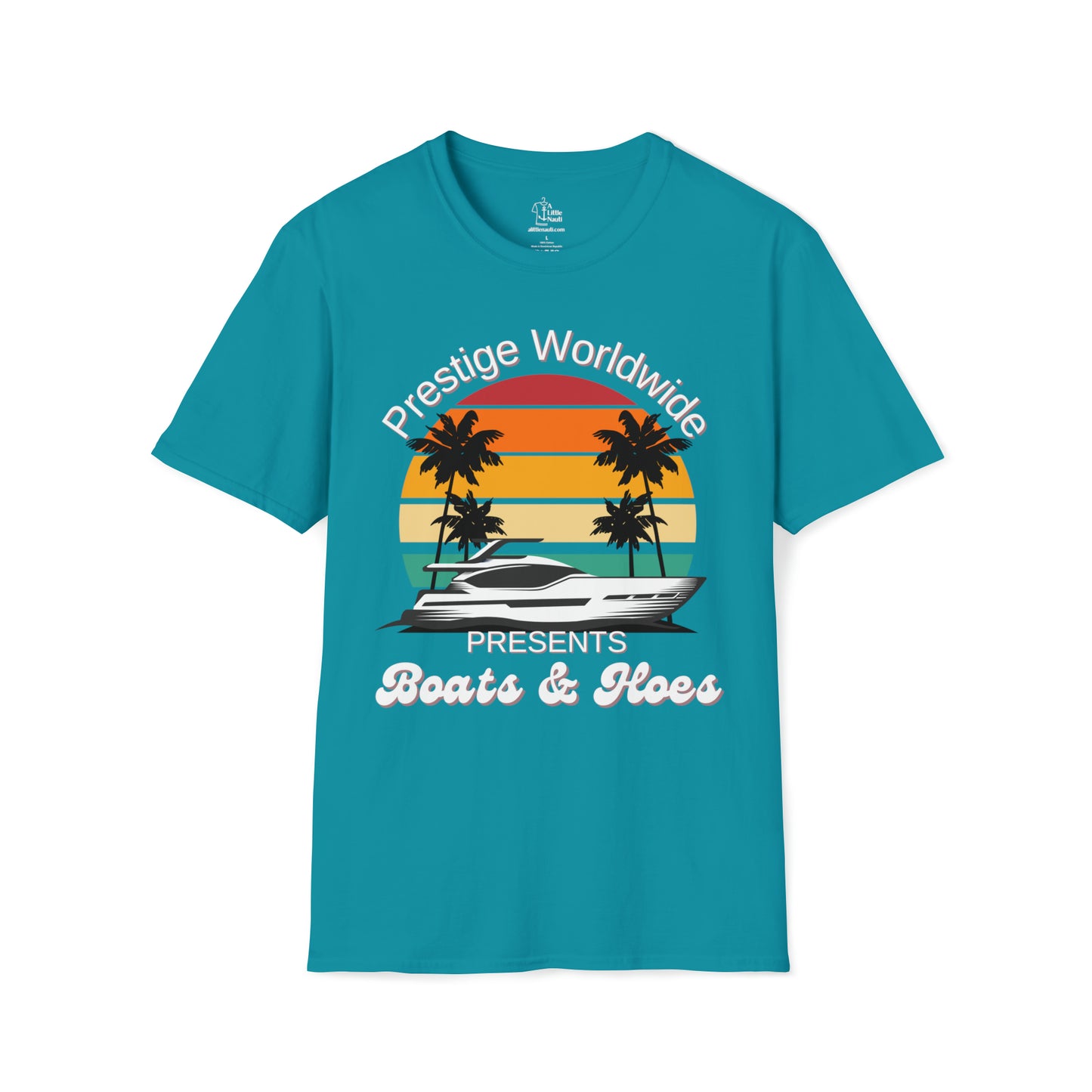 Funny Nautical T Shirt with saying Boats and Hoes