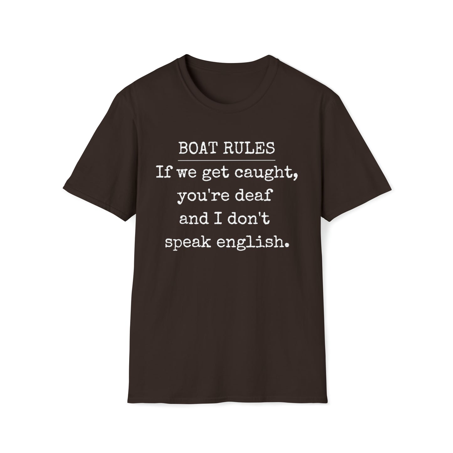 Boat Rules Unisex Funny Graphic T Shirt