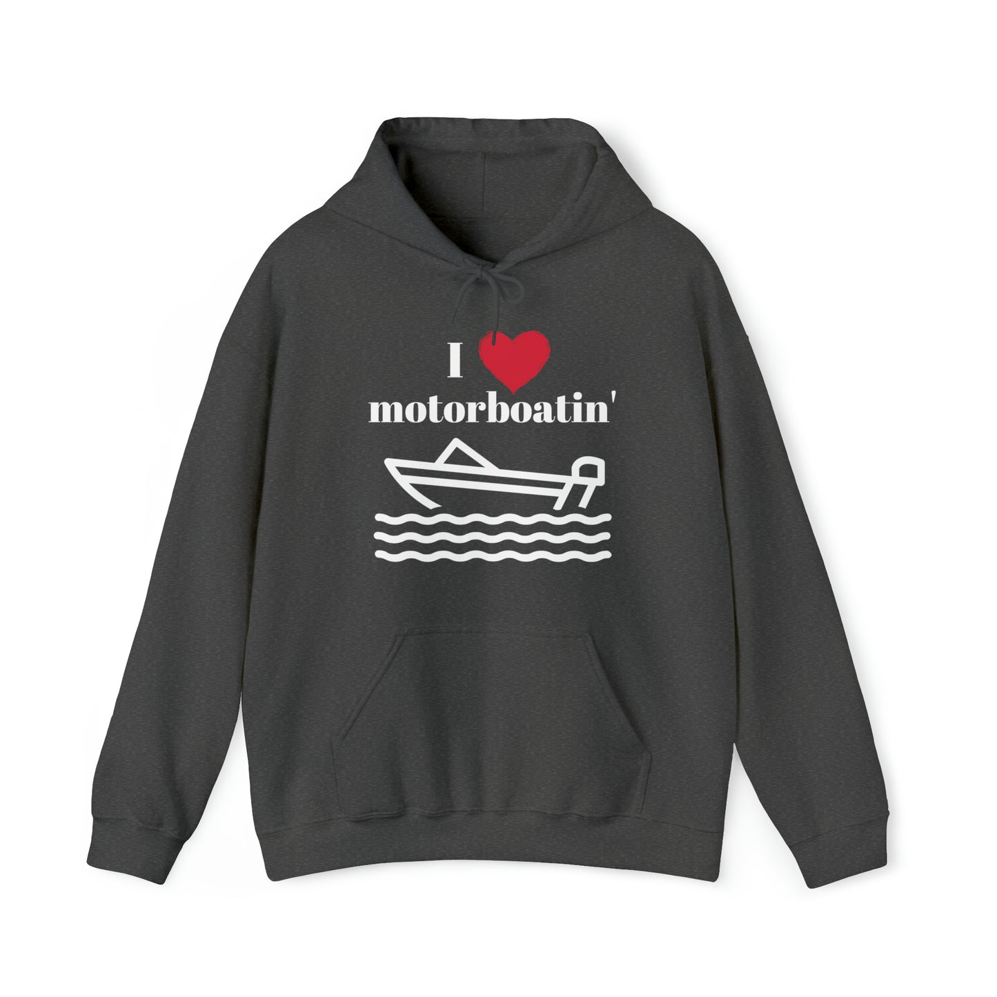 Men's Heavy Blend™ Hooded Sweatshirt I Love Motorboatin'