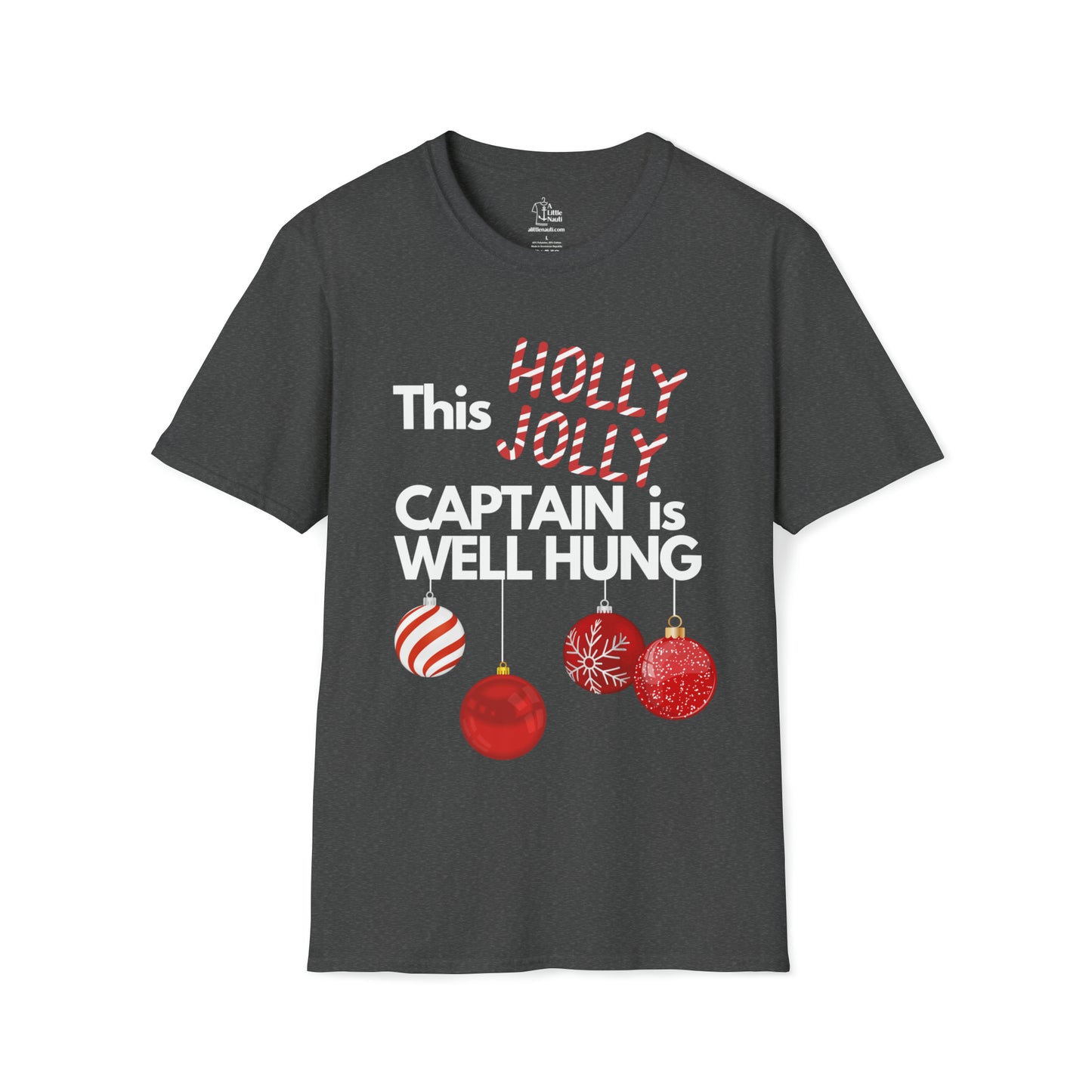 Men's Christmas Captain's Well Hung T Shirt