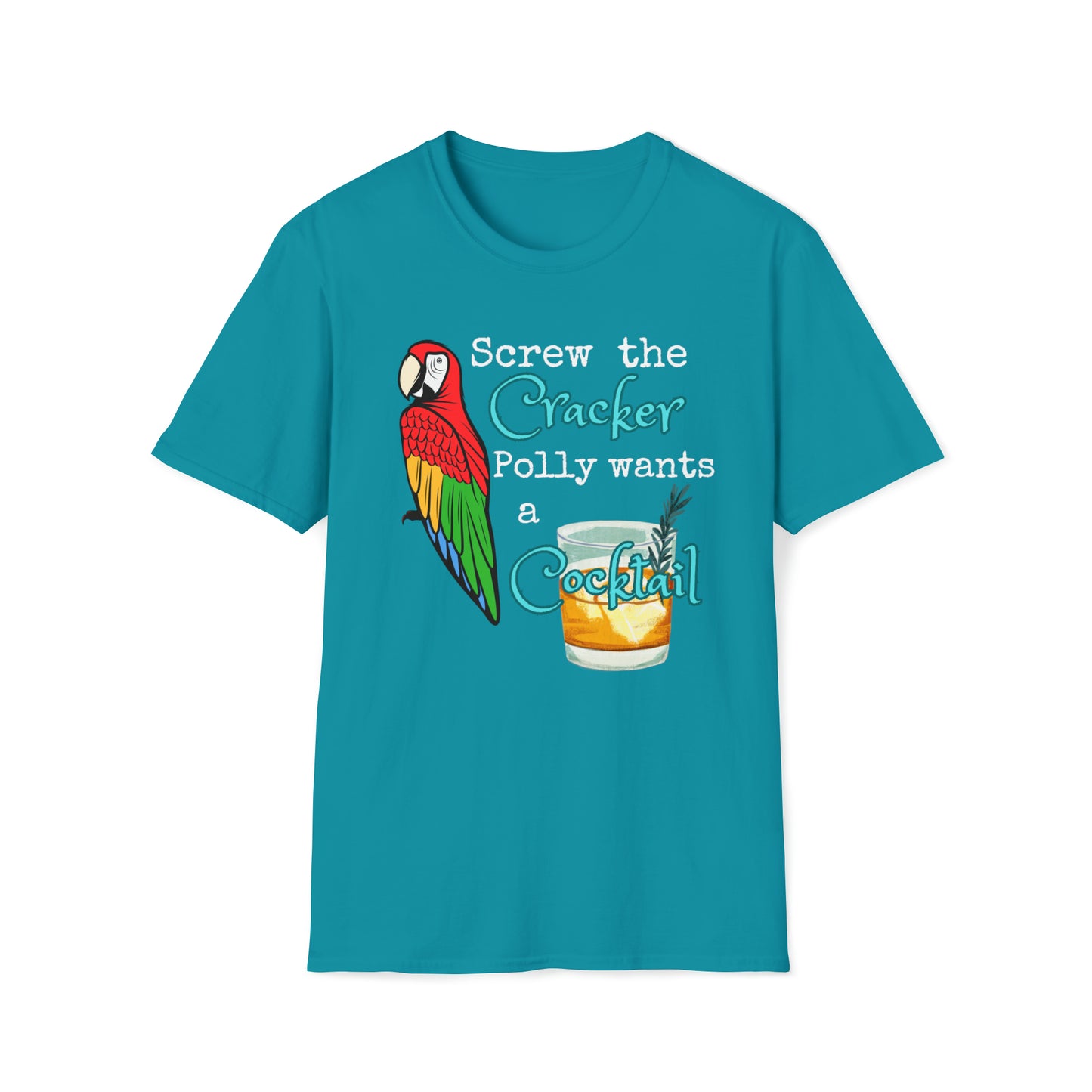 Polly Wants a Cocktail Unisex Graphic T Shirt