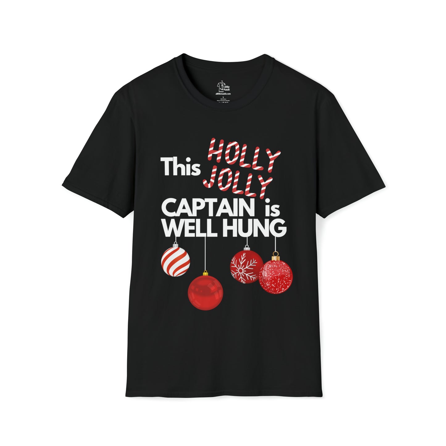 Men's Christmas Captain's Well Hung T Shirt