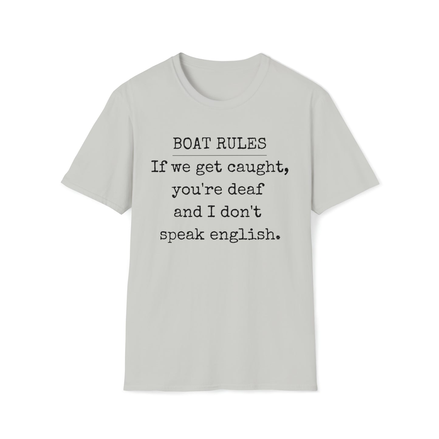 Boat Rules Unisex Funny Graphic T Shirt