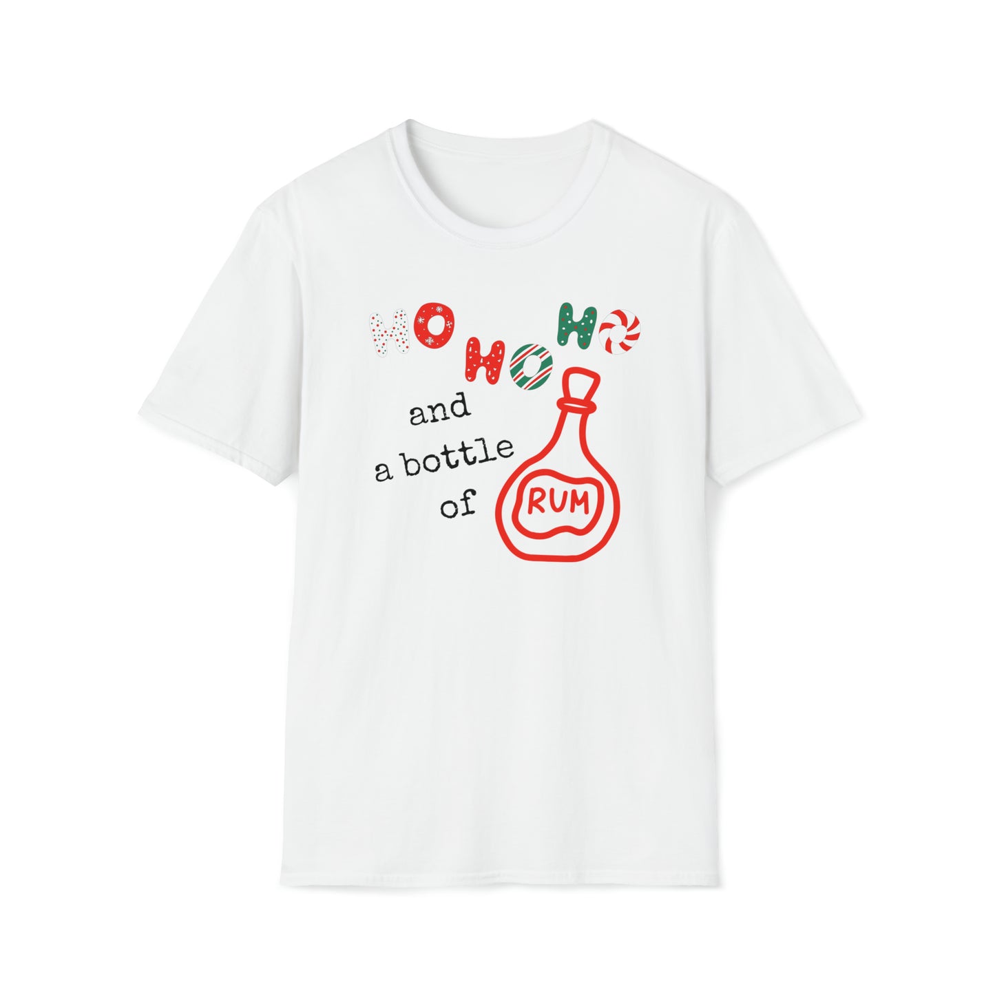 Ho Ho Ho Pirate Rum Christmas Unisex Funny T Shirt