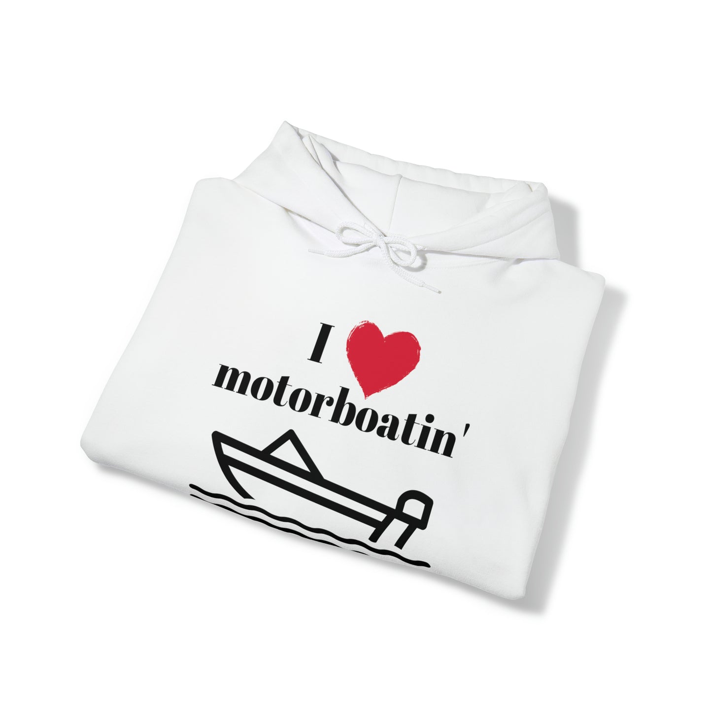 Men's Heavy Blend™ Hooded Sweatshirt I Love Motorboatin'