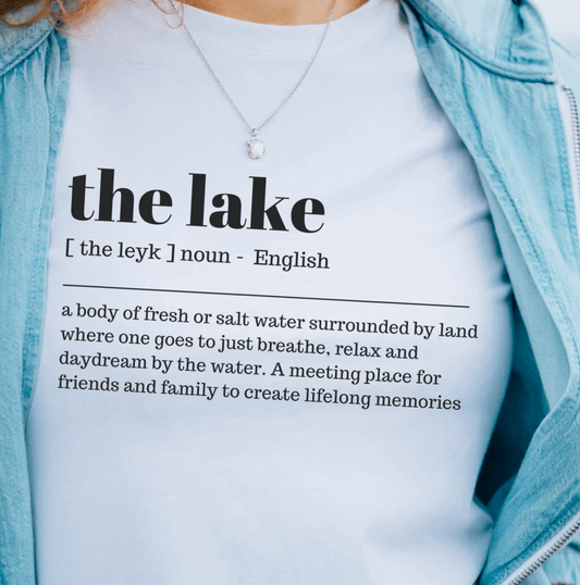 Definition of The Lake White Unisex T-Shirt 