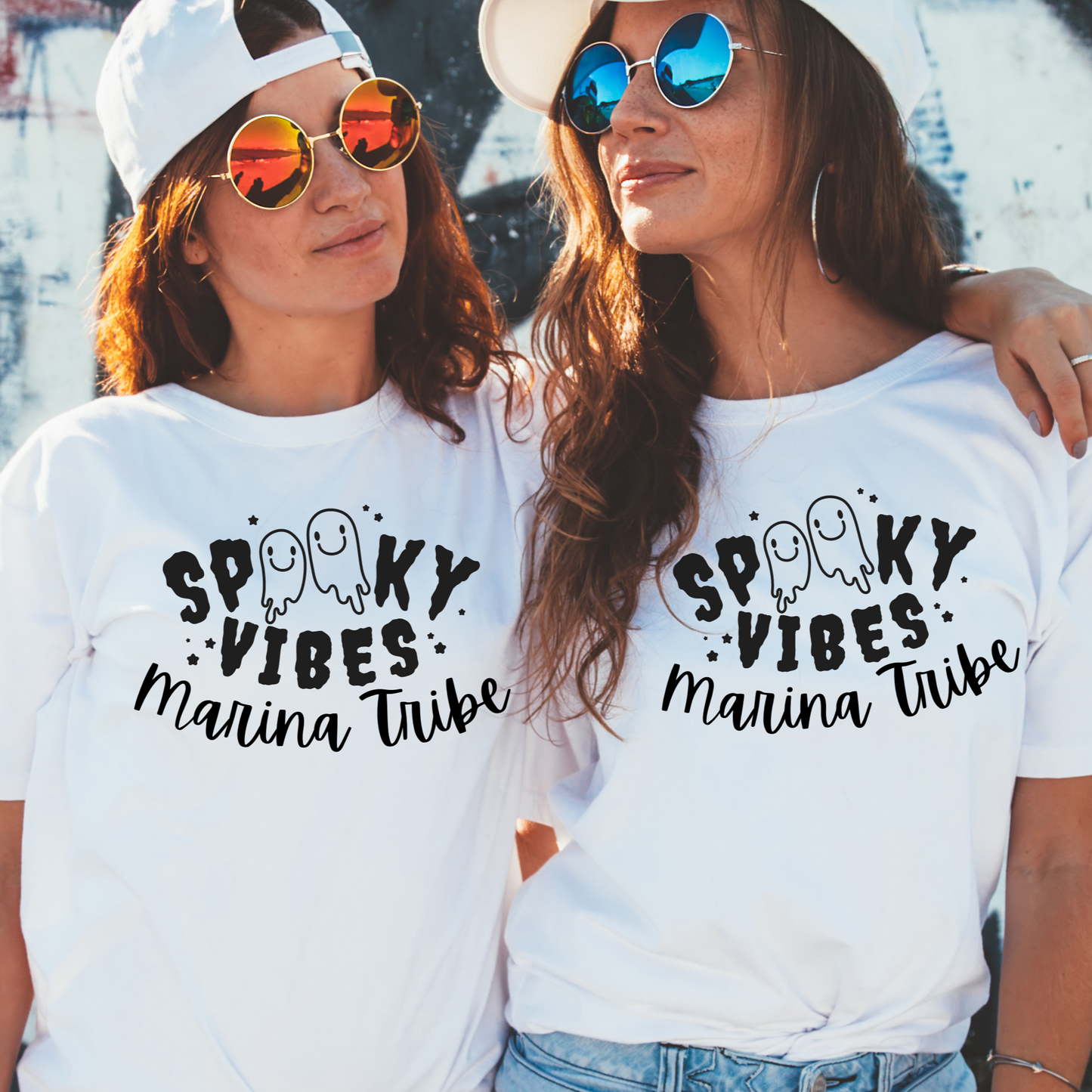 Spooky Vibes Marina Tribe Unisex Halloween Graphic T-Shirt